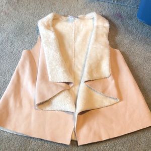 Chasing Fireflies suede faux fur vest Size XL